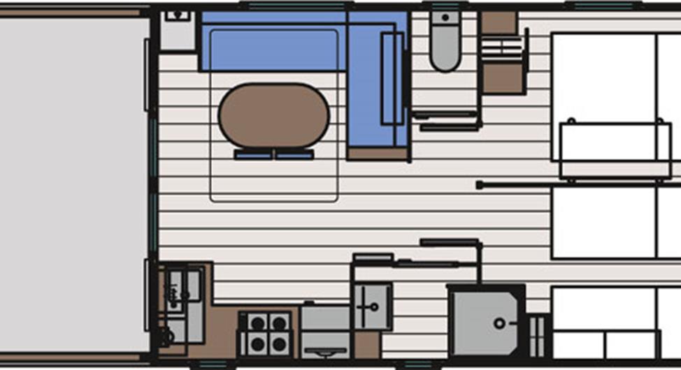 Camping Côte de Granit Rose Mobil home 2 chambres vue mer emplacements 64-65 - Camping Armor Loisirs
