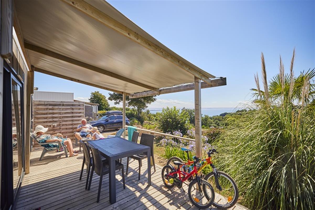 Mobil home Prestige Vue Mer Camping bord de mer Location mobil home