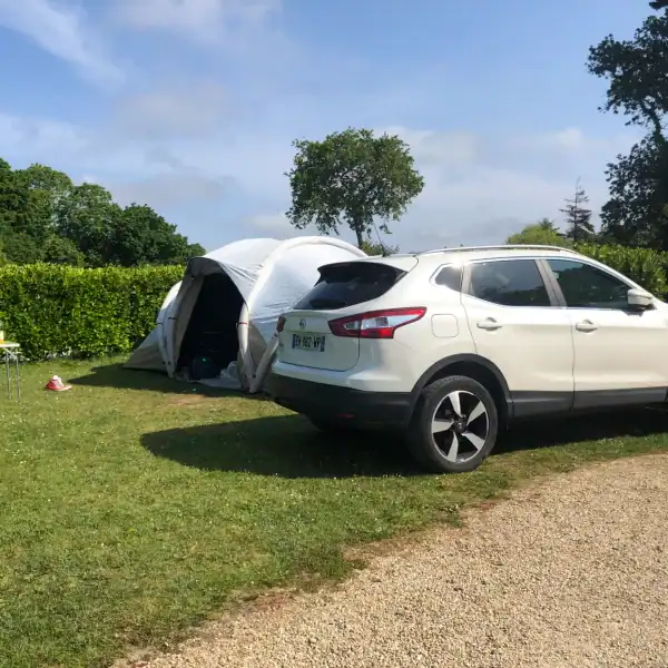 Emplacement camping à Trébeurden.