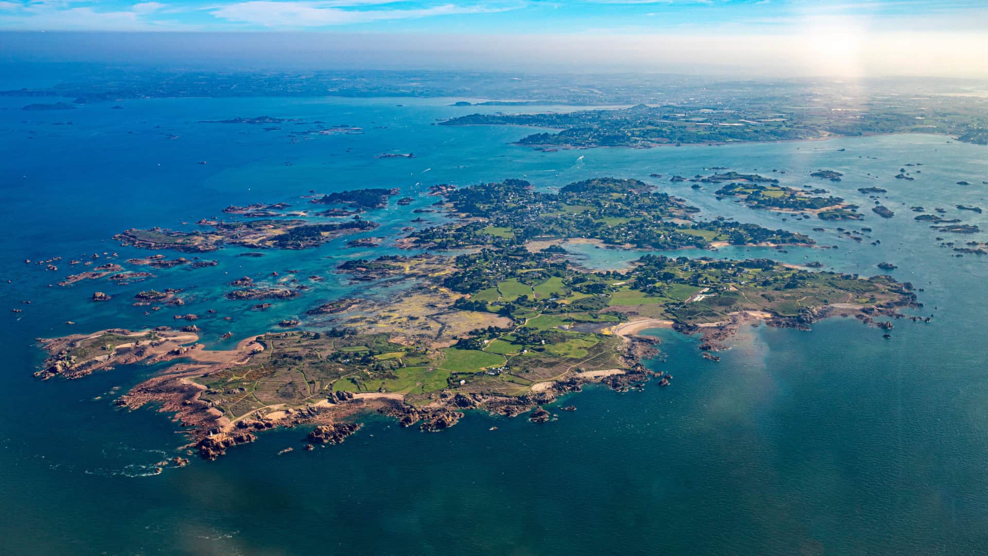 brehat island in french brittany in atlantic ocean and talbert