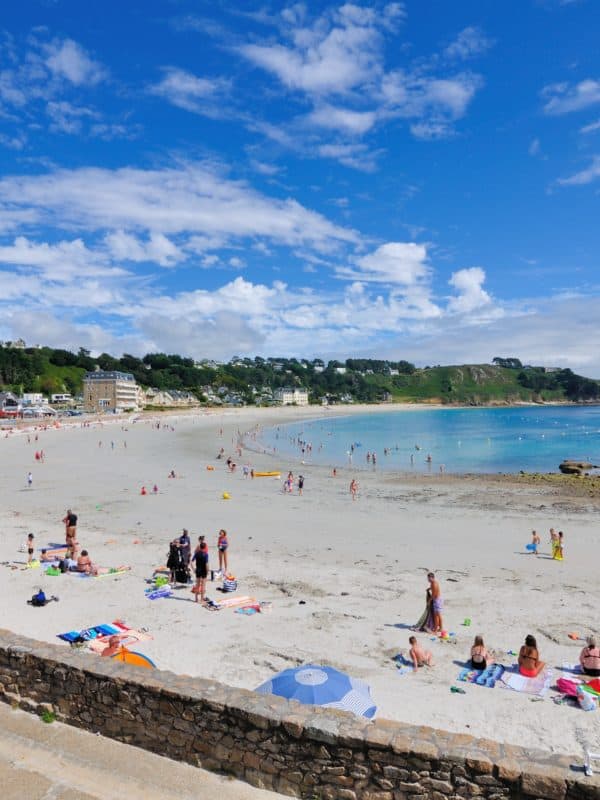 la grande plage tresmeur à trébeurden en côtes d'armor
